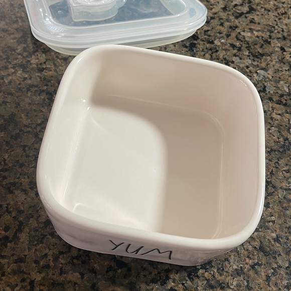 Rae Dunn YUM Ceramic Bowl with Lid - Picture 4 of 5